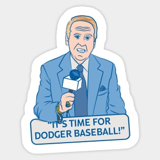 It's Time For Baseball Sticker